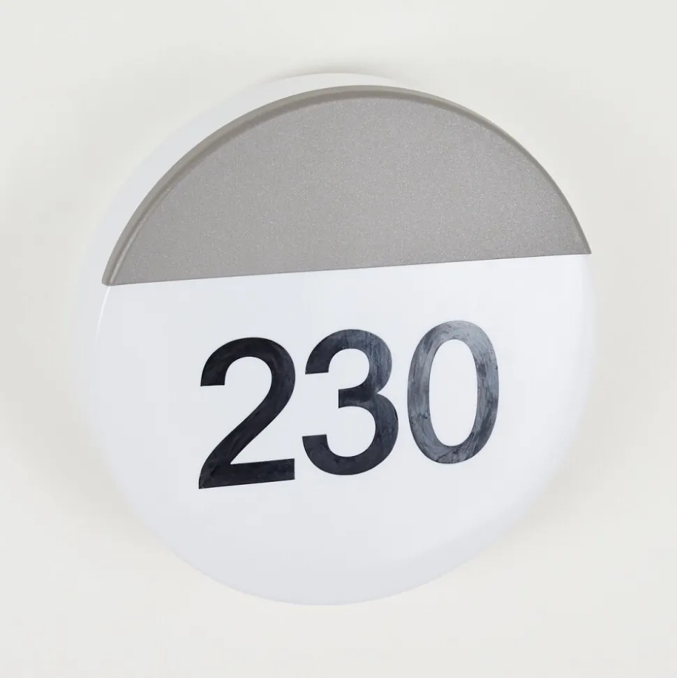 Numero D'Adresse Eclaire Eppeland Led Anthracite, 1 Lumiere