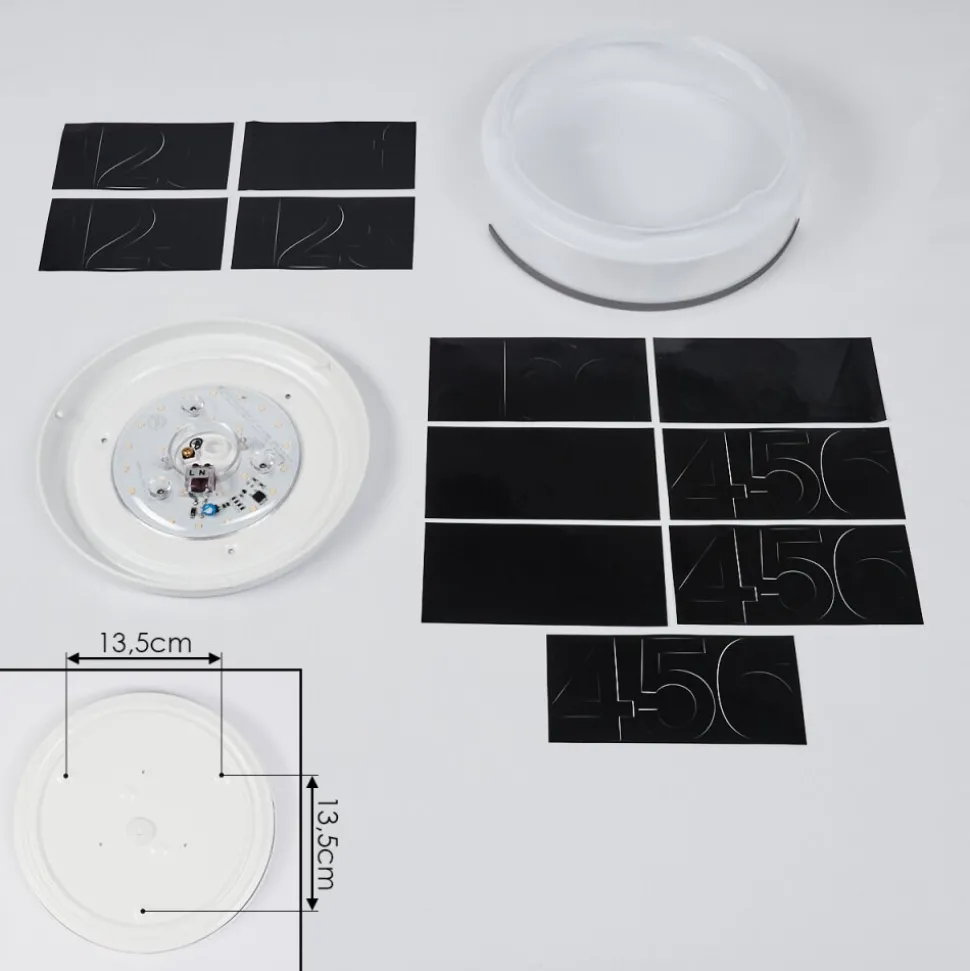 Numero D'Adresse Eclaire Eppeland Led Anthracite, 1 Lumiere
