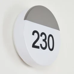 Numero D'Adresse Eclaire Eppeland Led Anthracite, 1 Lumiere