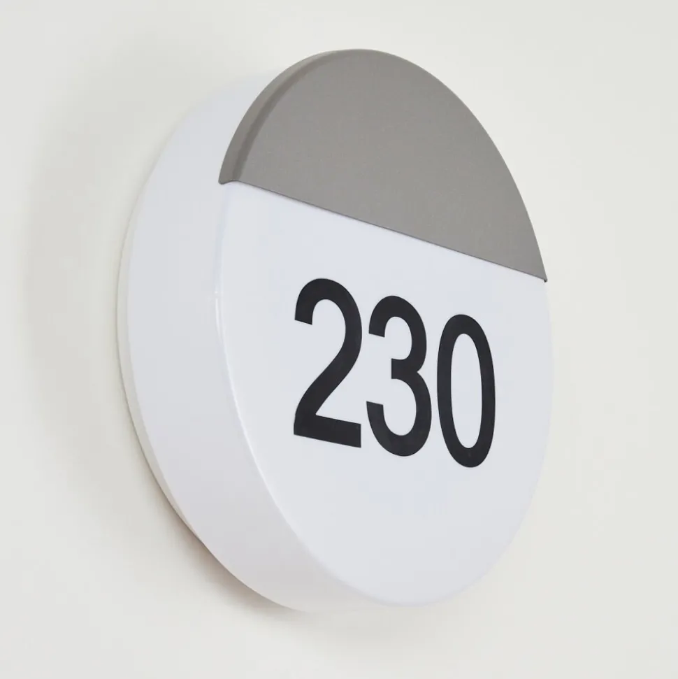 Numero D'Adresse Eclaire Eppeland Led Anthracite, 1 Lumiere