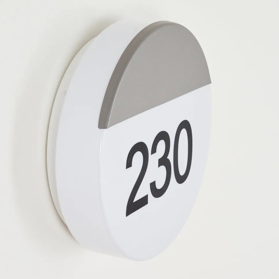 Numero D'Adresse Eclaire Eppeland Led Anthracite, 1 Lumiere