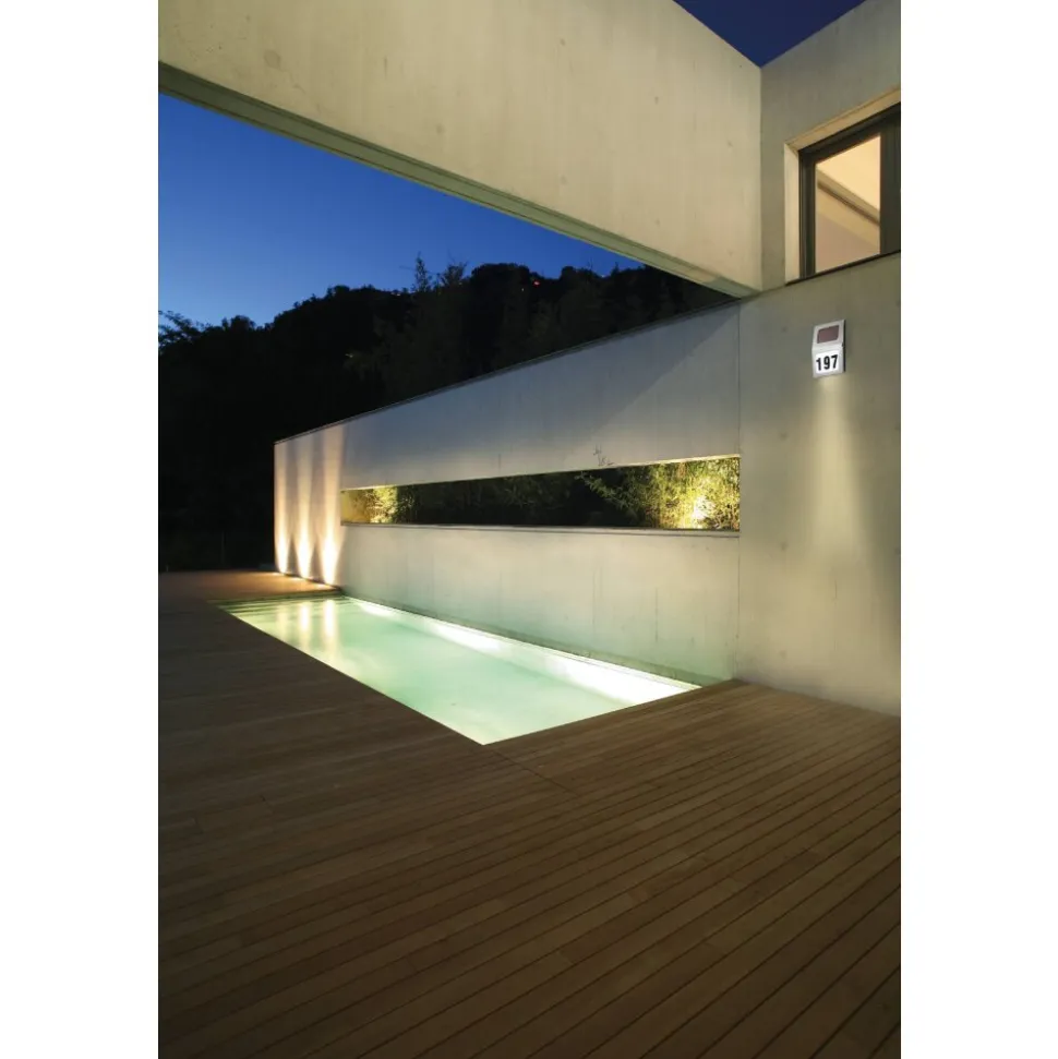Numero D'Adresse Eclaire Eglo Z_Solar Led Acier Inoxydable, 2 Lumieres