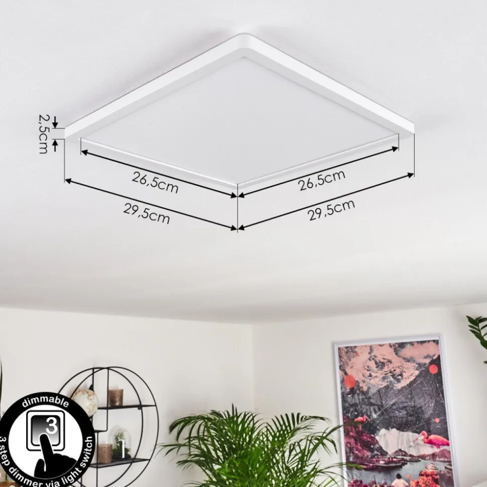 Panneau Led Boyero Blanc, 1 Lumiere