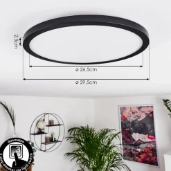 Panneau Led Boyero Noir, 1 Lumiere