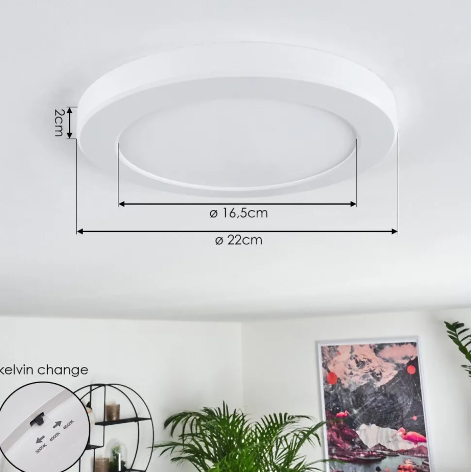 Panneau Led Canditas Blanc, 1 Lumiere