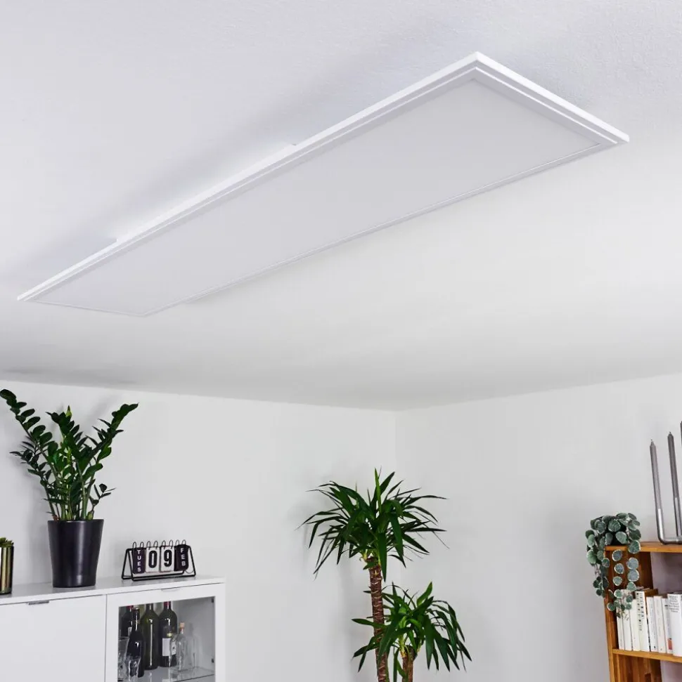 Panneau Led Pau Blanc, 1 Lumiere