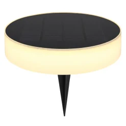 Pique De Terre Globo Solar Led Noir, 1 Lumiere