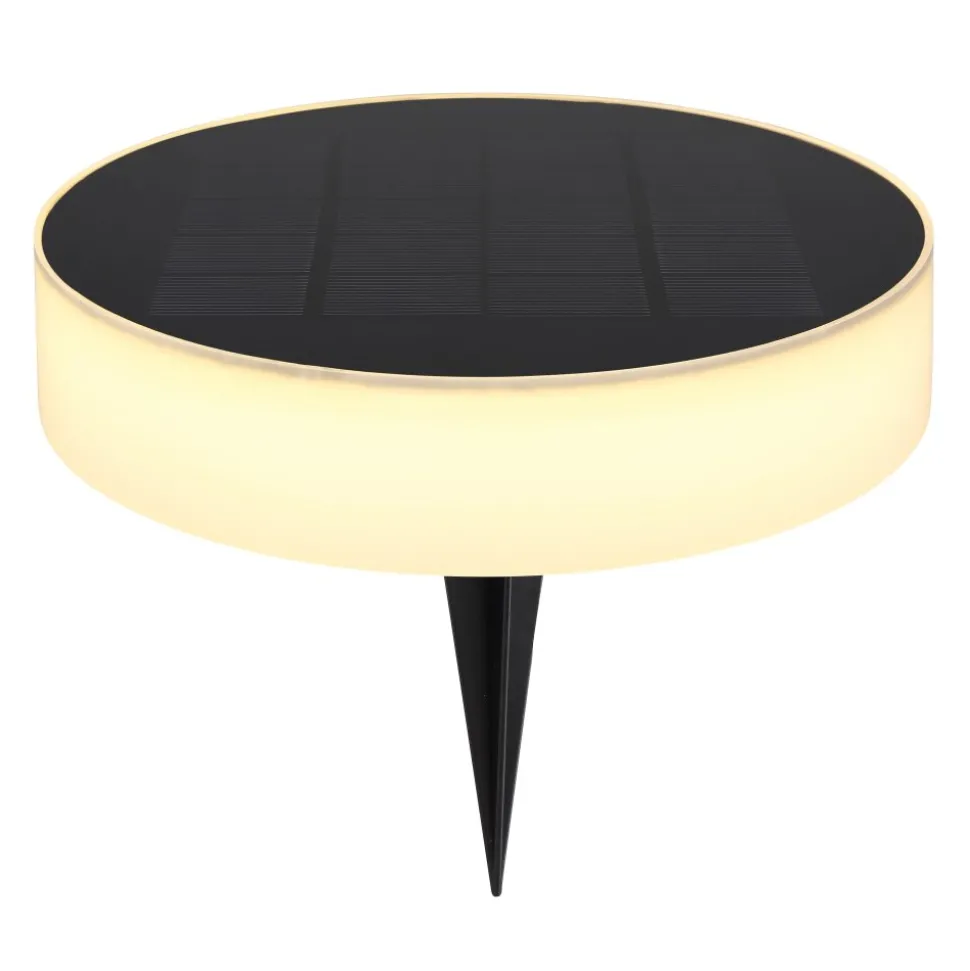 Pique De Terre Globo Solar Led Noir, 1 Lumiere