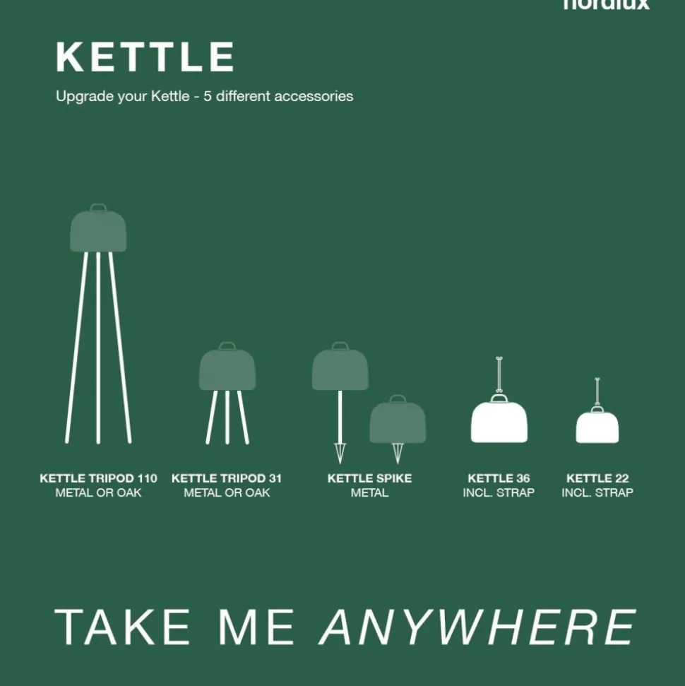 Pique De Terre Nordlux Kettle Noir