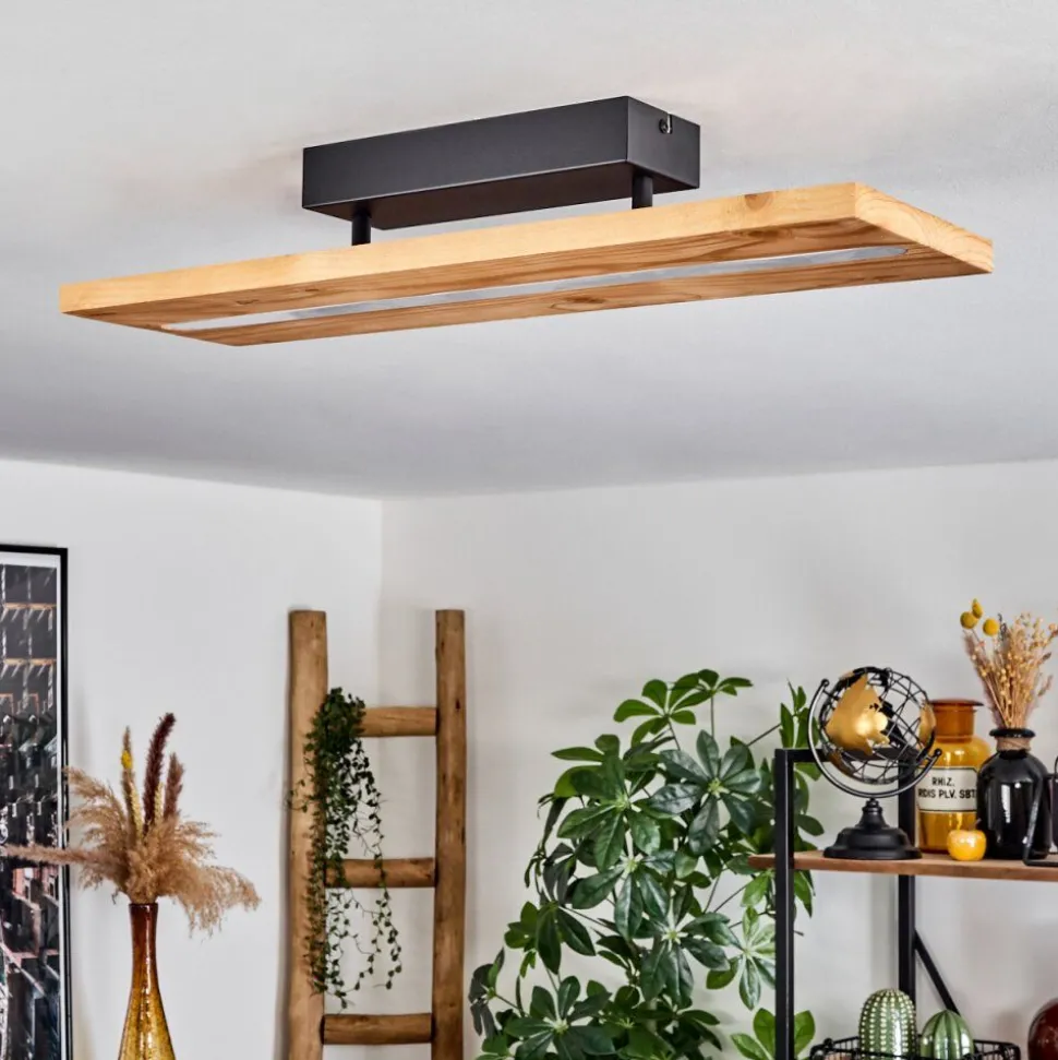Plafonnier Adak Led Noir, 1 Lumiere