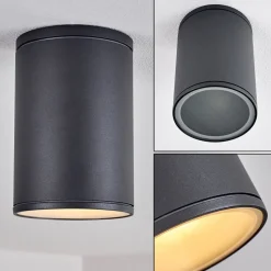 Plafonnier Agua Noir, 1 Lumiere