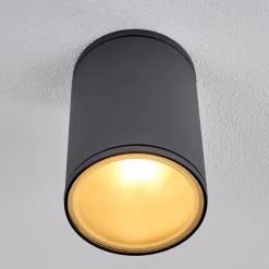 Plafonnier Agua Noir, 1 Lumiere