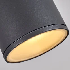 Plafonnier Agua Noir, 1 Lumiere