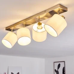 Plafonnier Alsen Nickel Mat, 4 Lumieres