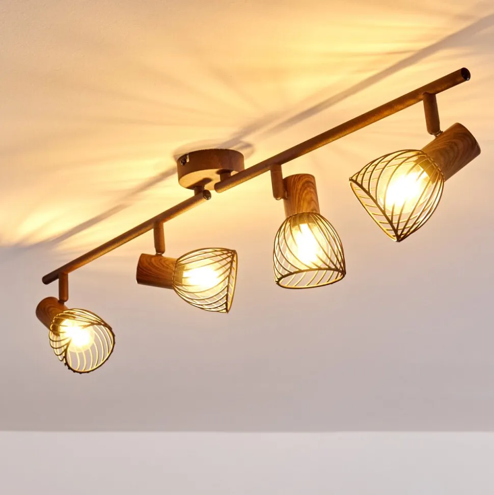Plafonnier Arjen Brun, Rouille, 4 Lumieres