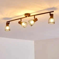 Plafonnier Arjen Brun, Rouille, 4 Lumieres