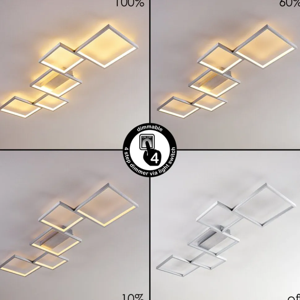 Plafonnier Bacolod Led Aluminium, 1 Lumiere