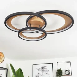 Plafonnier Baiyin Led Or, 1 Lumiere