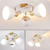 Plafonnier Banjul Bois Clair, Blanc, 3 Lumieres