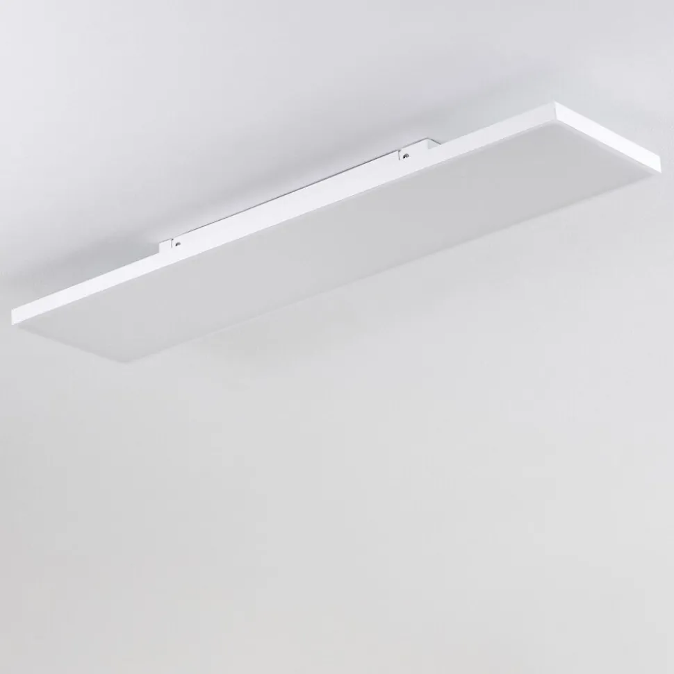 Plafonnier Bankura Led Blanc, 1 Lumiere, Telecommandes