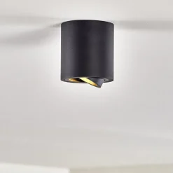 Plafonnier Barbuda Noir, 1 Lumiere