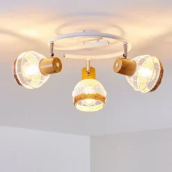 Plafonnier Bariloche Chrome, Blanc, 3 Lumieres