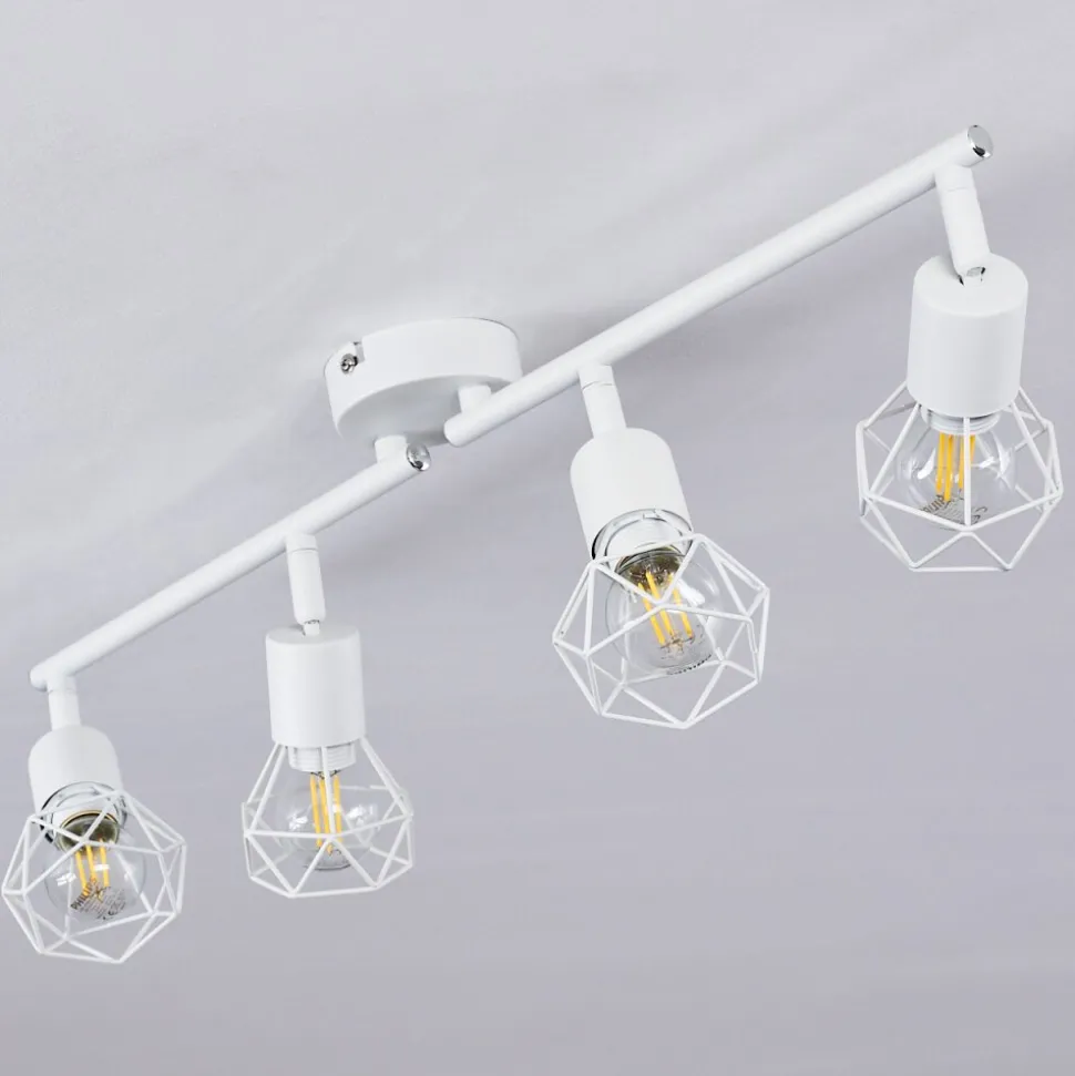 Plafonnier Baripada Blanc, 4 Lumieres