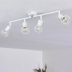 Plafonnier Baripada Blanc, 4 Lumieres