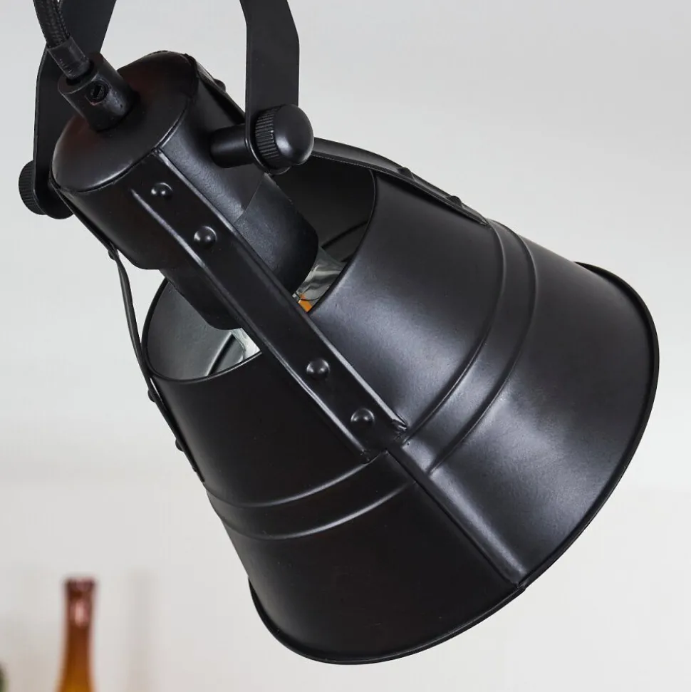 Plafonnier Berkeley Bois Fonce, Noir, 2 Lumieres