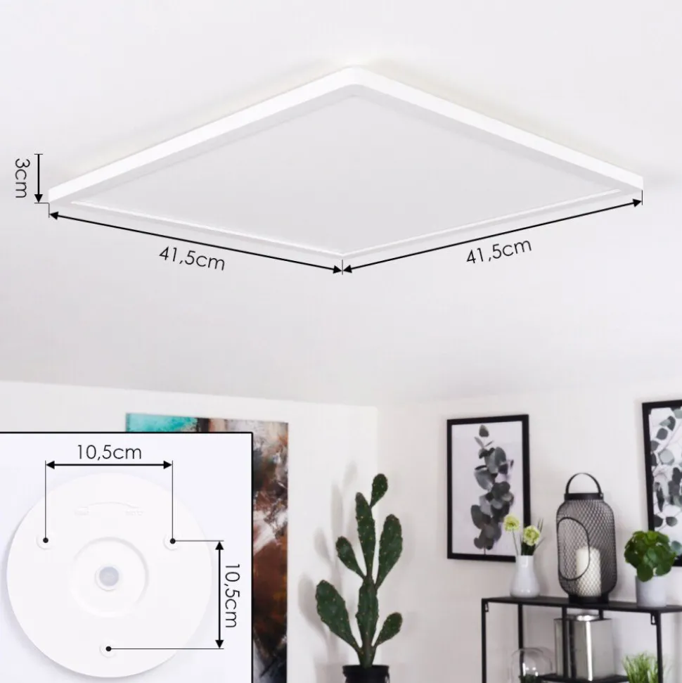 Plafonnier Boyero Led Blanc, 1 Lumiere