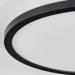 Plafonnier Boyero Led Noir, 2 Lumieres, Telecommandes, Changeur De Couleurs
