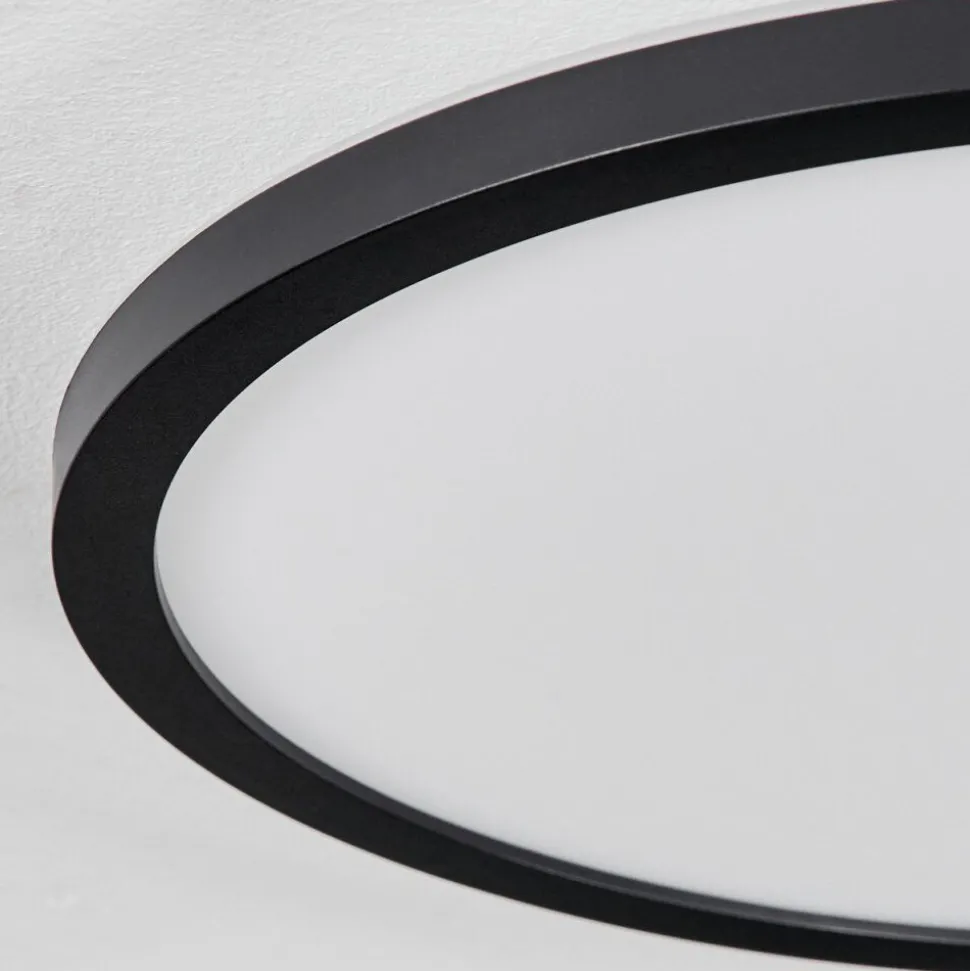 Plafonnier Boyero Led Noir, 2 Lumieres, Telecommandes, Changeur De Couleurs