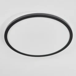 Plafonnier Boyero Led Noir, 2 Lumieres, Telecommandes, Changeur De Couleurs