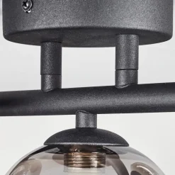 Plafonnier Chariton Led Noir, 3 Lumieres