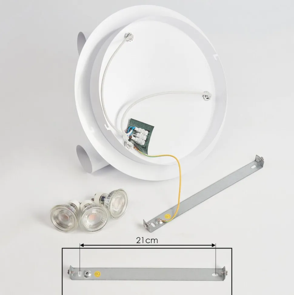 Plafonnier Chennai Led Chrome, Blanc, 3 Lumieres