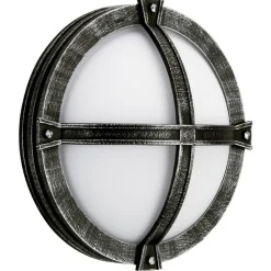 Plafonnier D'Exterieur Albert 6230 Noir, Argente, 1 Lumiere