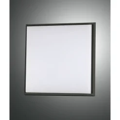 Plafonnier D'Exterieur Fabas Luce Desdy Led Noir, 1 Lumiere