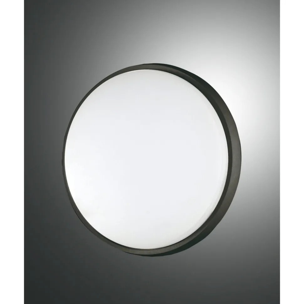 Plafonnier D'Exterieur Fabas Luce Olly Led Noir, 1 Lumiere