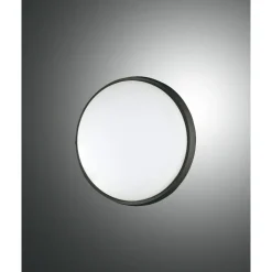Plafonnier D'Exterieur Fabas Luce Olly Led Noir, 1 Lumiere