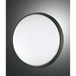 Plafonnier D'Exterieur Fabas Luce Olly Led Noir, 1 Lumiere