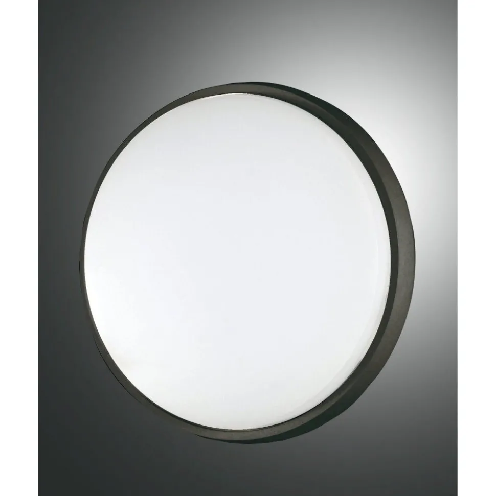 Plafonnier D'Exterieur Fabas Luce Olly Led Noir, 1 Lumiere