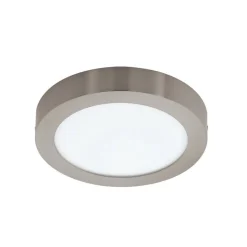Plafonnier Eglo Fueva-C Led Nickel Mat, 1 Lumiere