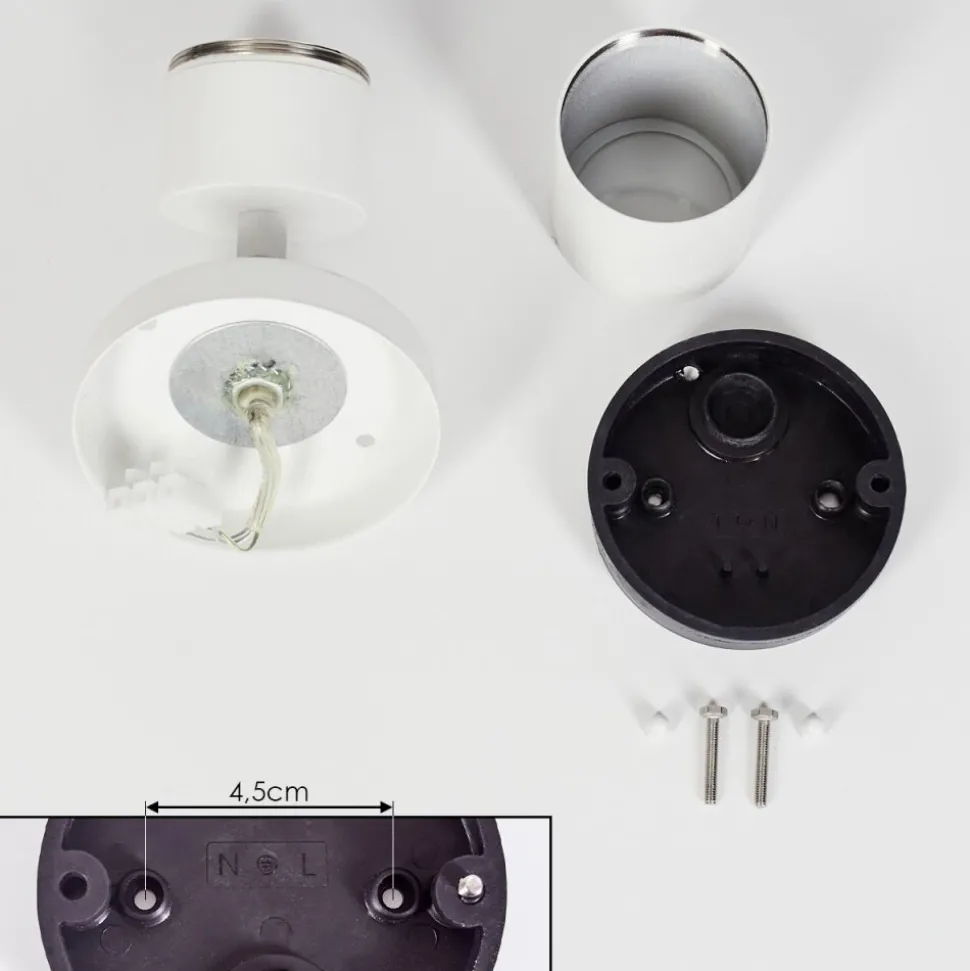 Plafonnier Exterieur Aketohoin Led Blanc, 1 Lumiere