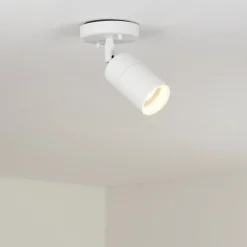 Plafonnier Exterieur Aketohoin Led Blanc, 1 Lumiere