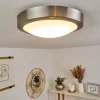 Plafonnier Exterieur Alleen Led Nickel Mat, 3 Lumieres