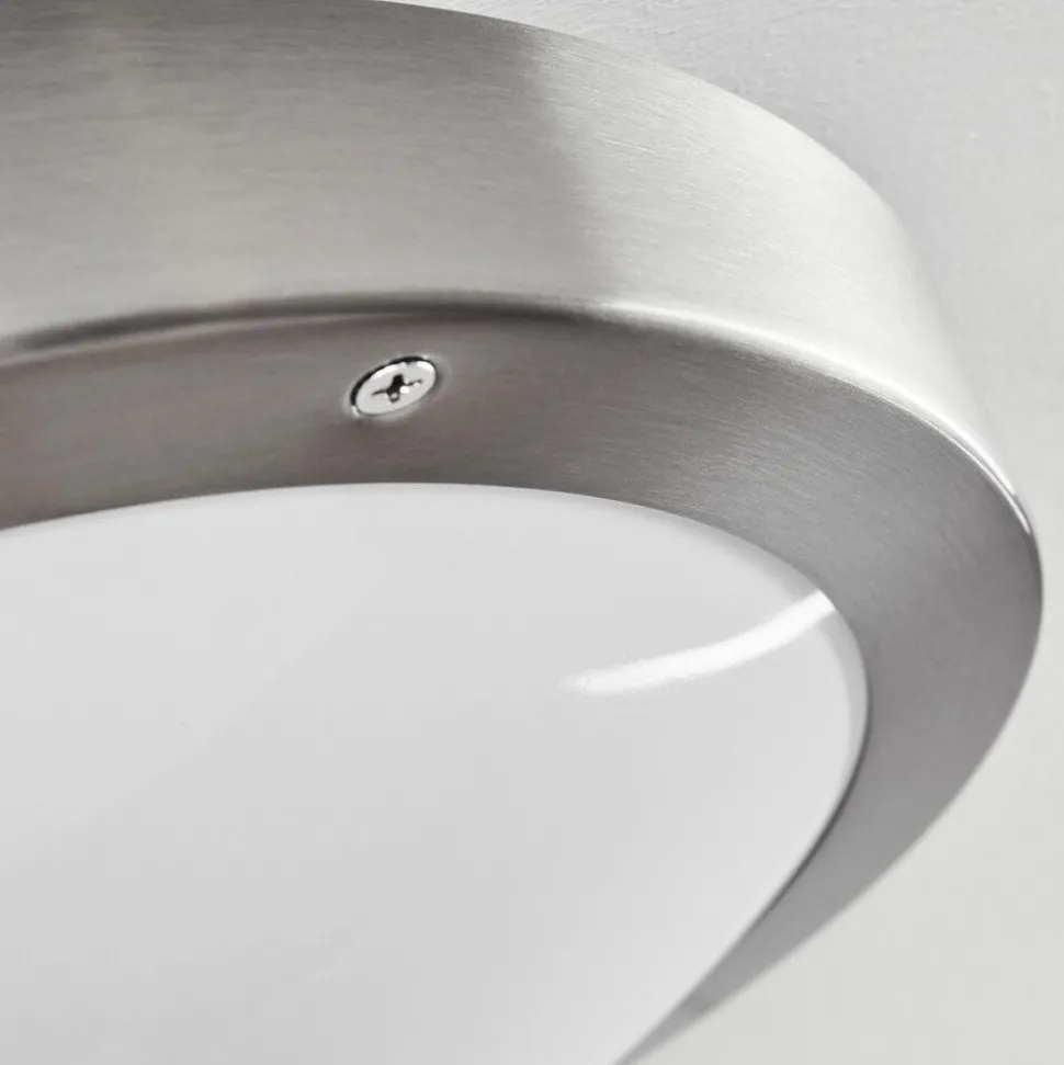 Plafonnier Exterieur Alleen Led Nickel Mat, 3 Lumieres