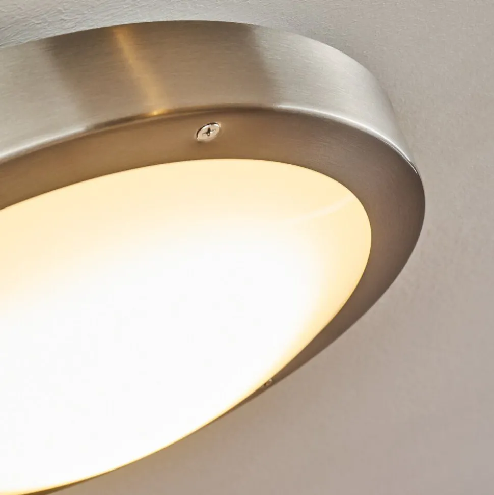 Plafonnier Exterieur Alleen Led Nickel Mat, 3 Lumieres