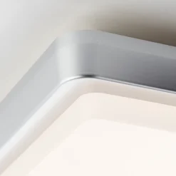 Plafonnier Exterieur Brilliant Devora Led Argente, 1 Lumiere