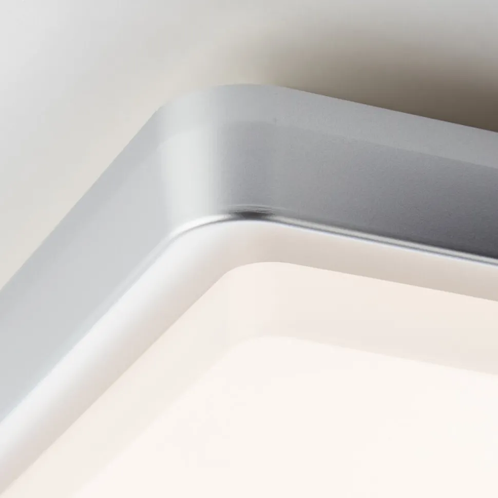 Plafonnier Exterieur Brilliant Devora Led Argente, 1 Lumiere