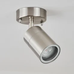 Plafonnier Exterieur Corneda Acier Inoxydable, 1 Lumiere